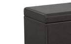 Avalon Extra Large Storage Ottoman in Vegan Leather