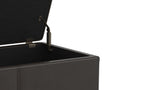 Avalon Extra Large Storage Ottoman in Vegan Leather