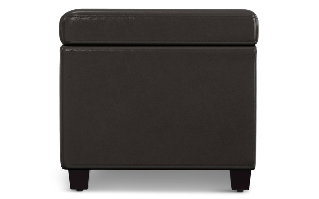 Avalon Extra Large Storage Ottoman in Vegan Leather
