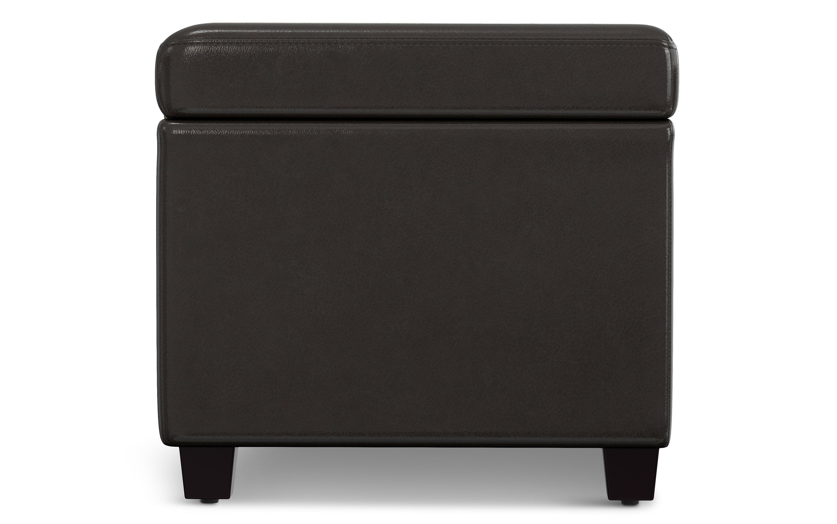 Avalon Extra Large Storage Ottoman in Vegan Leather