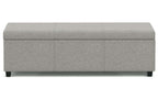 Avalon Extra Large Storage Ottoman in Linen