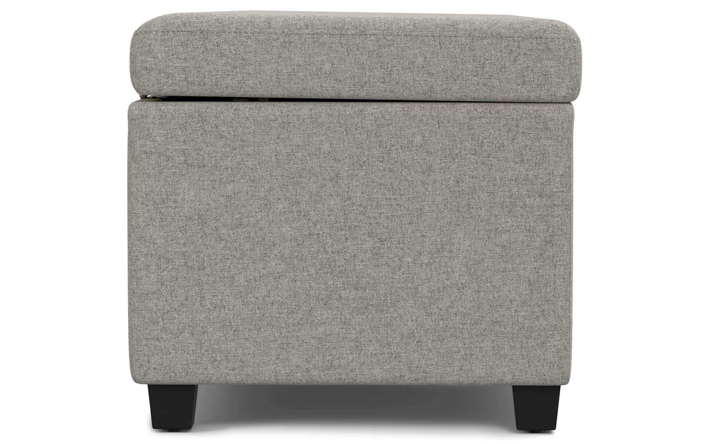 Avalon Extra Large Storage Ottoman in Linen