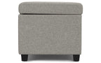 Avalon Extra Large Storage Ottoman in Linen