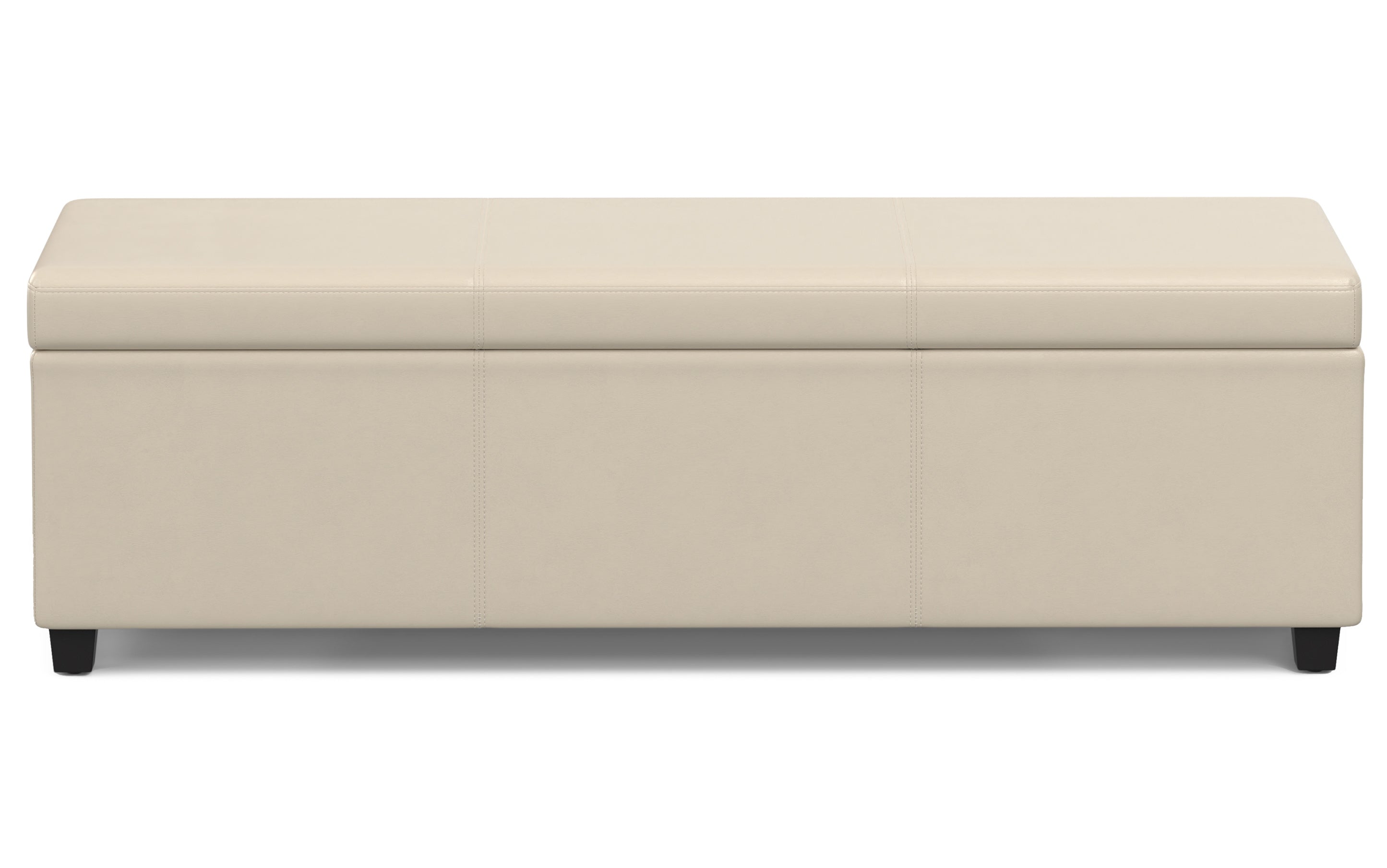 Avalon Extra Large Storage Ottoman in Vegan Leather