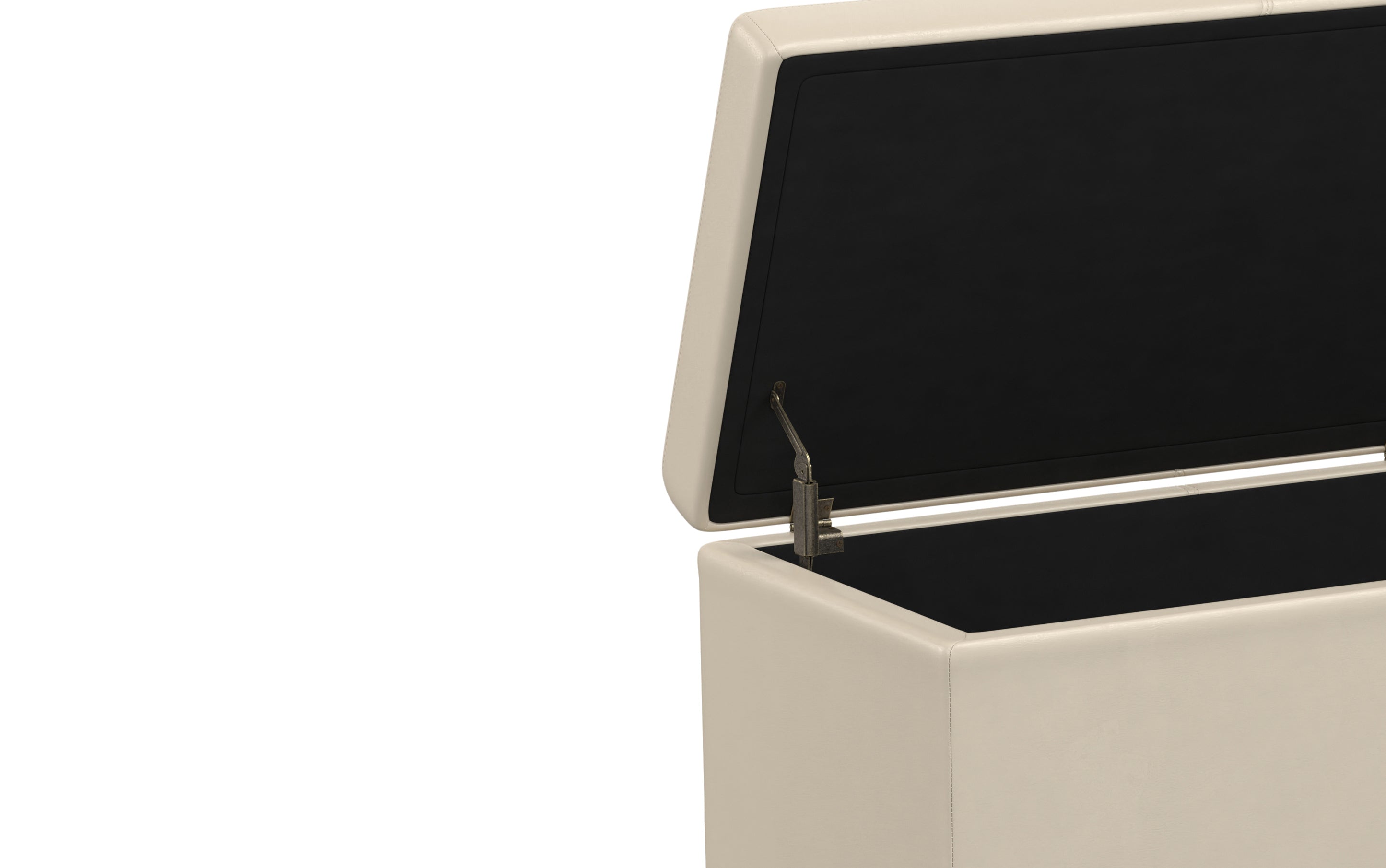 Avalon Extra Large Storage Ottoman in Vegan Leather