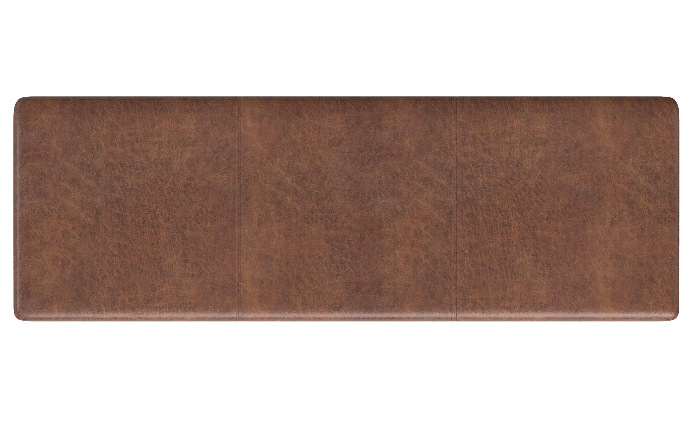 Avalon Extra Large Storage Ottoman in Distressed Vegan Leather