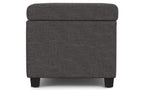 Avalon Extra Large Storage Ottoman in Linen