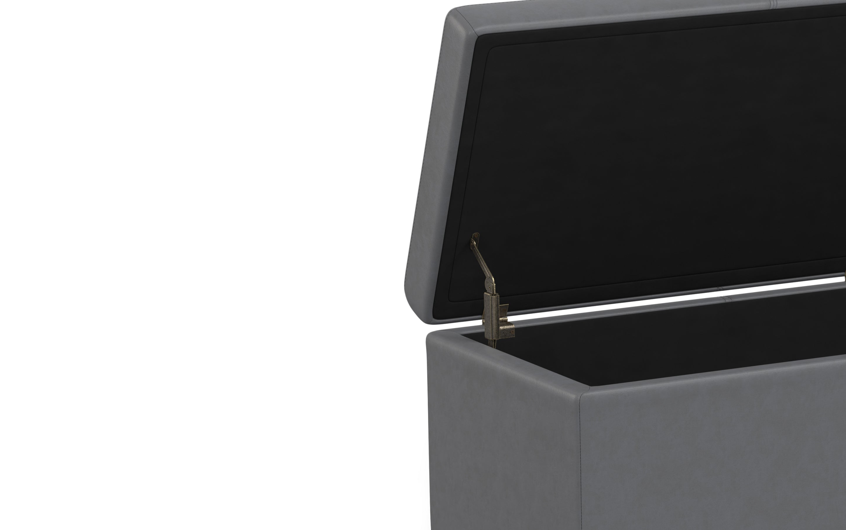 Avalon Extra Large Storage Ottoman in Vegan Leather