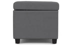 Avalon Extra Large Storage Ottoman in Vegan Leather