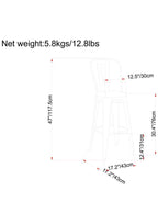 Fletcher 30 inch Metal Bar Stool (Set of 2)