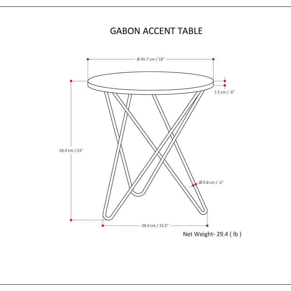 Gabon Metal Table
