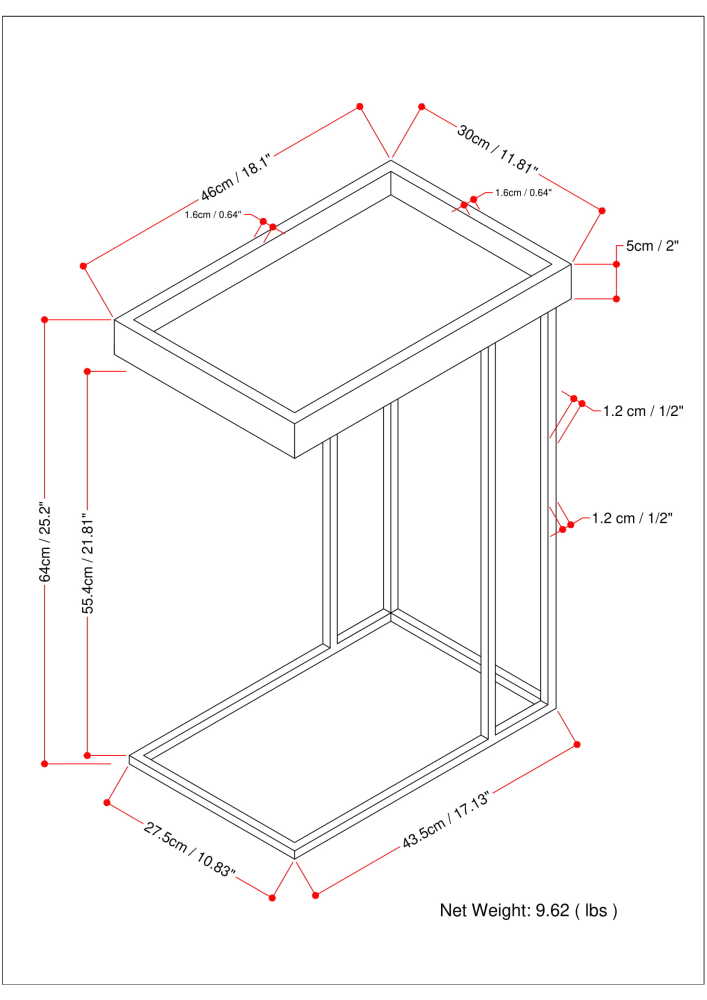 Gallagher C Side Table in Natural