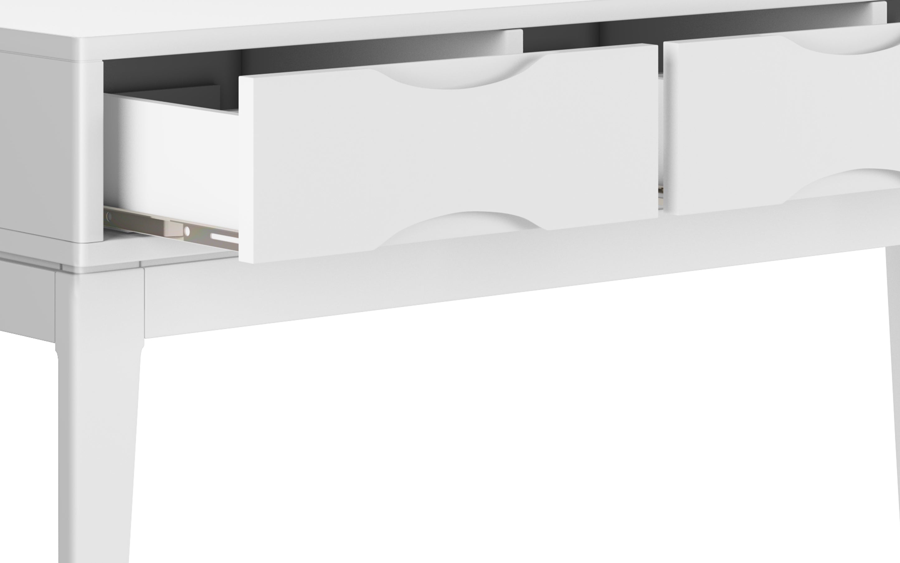Harper Console Sofa Table in White