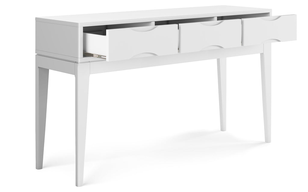 Harper Console Sofa Table in White