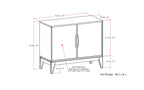 Harper 2 Door Sideboard Buffet / Storage Cabinet