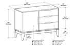 Harper 3 Drawer Sideboard