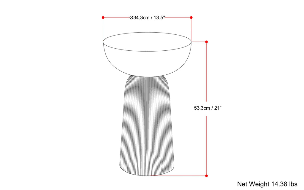 Hughes Cast Aluminum Side Table
