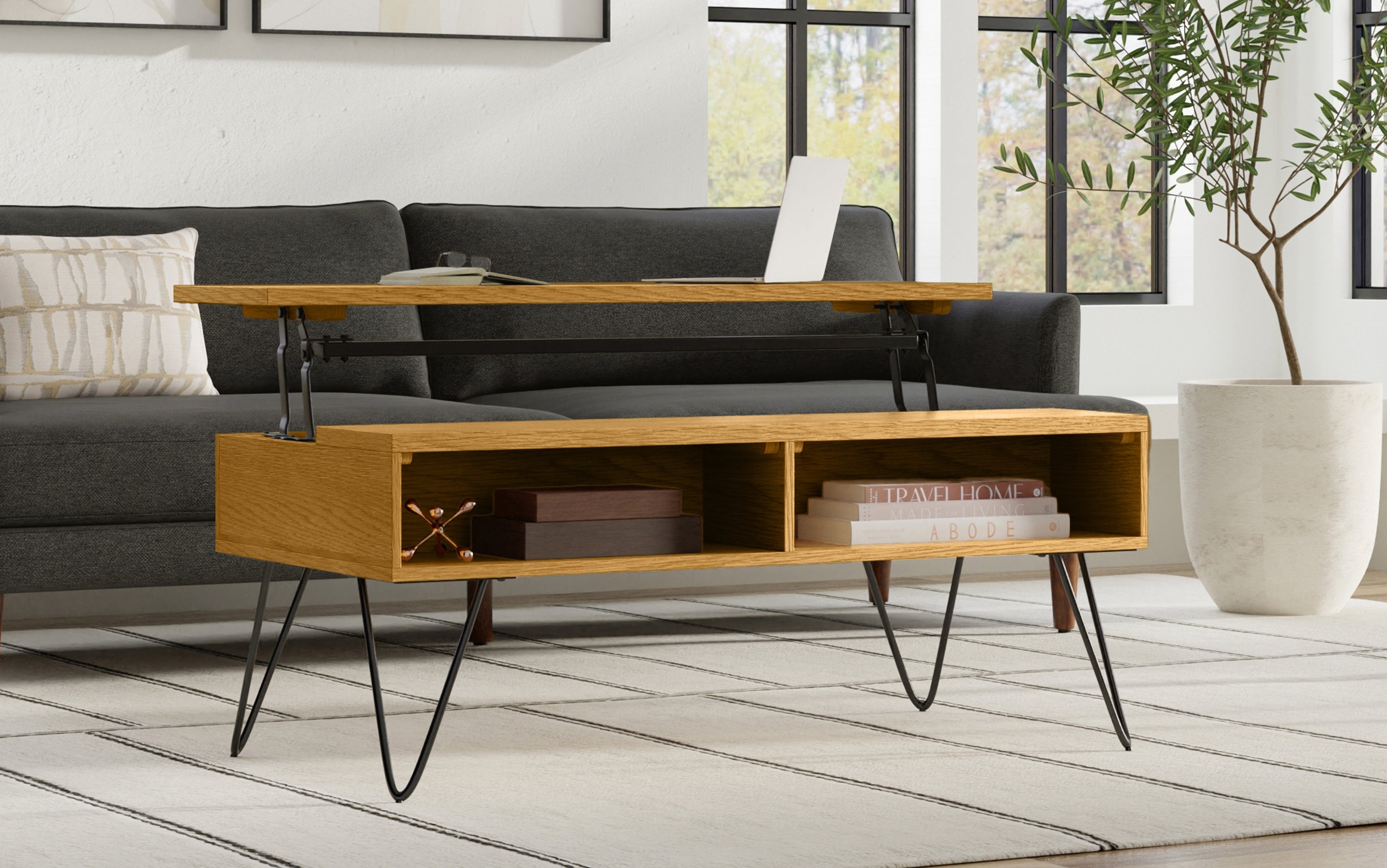 Hunter Lift Top Coffee Table in Oak
