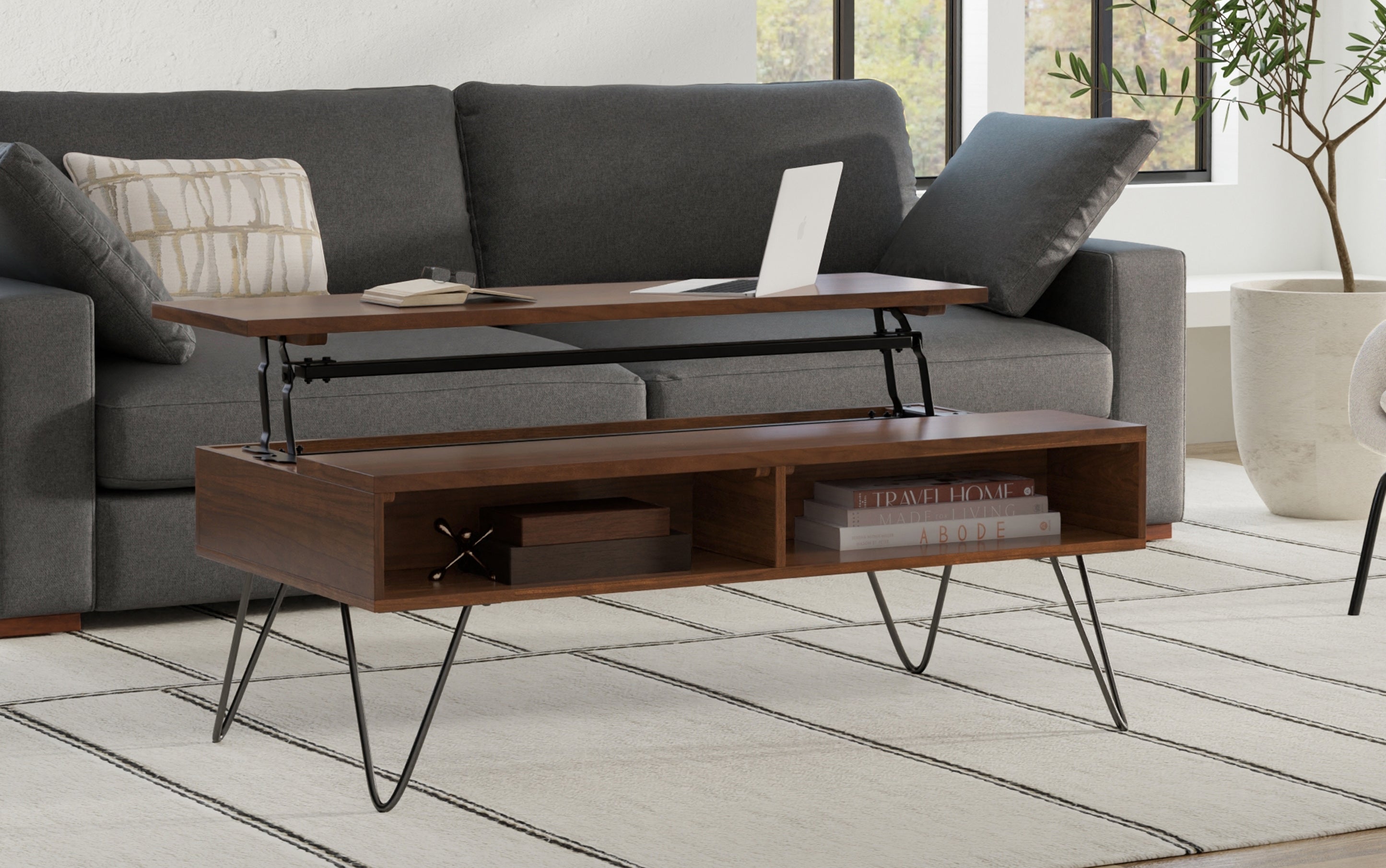Hunter Lift Top Coffee Table in Walnut