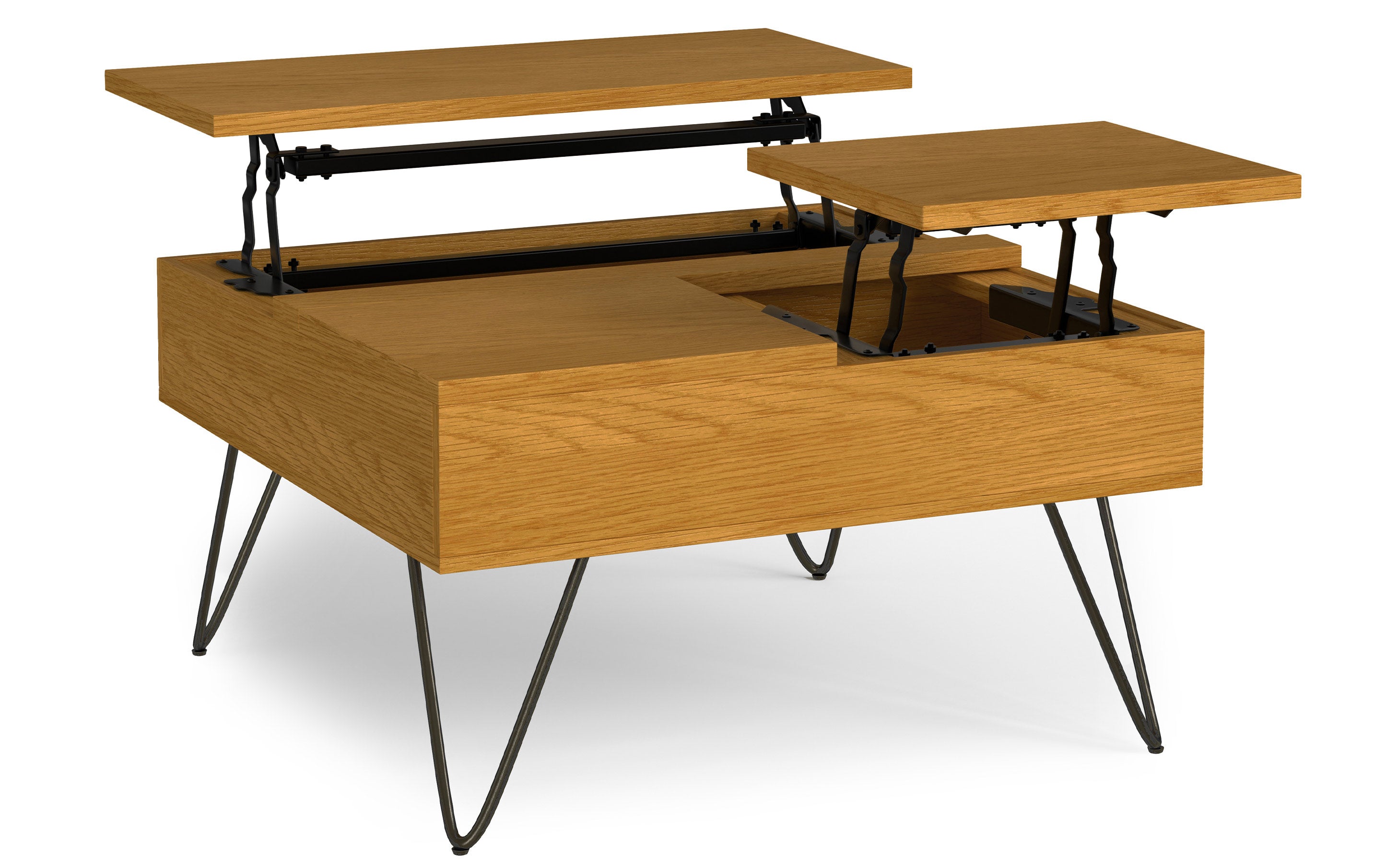 Hunter Lift Top Square Coffee Table in Oak