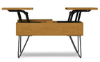 Hunter Lift Top Square Coffee Table in Oak