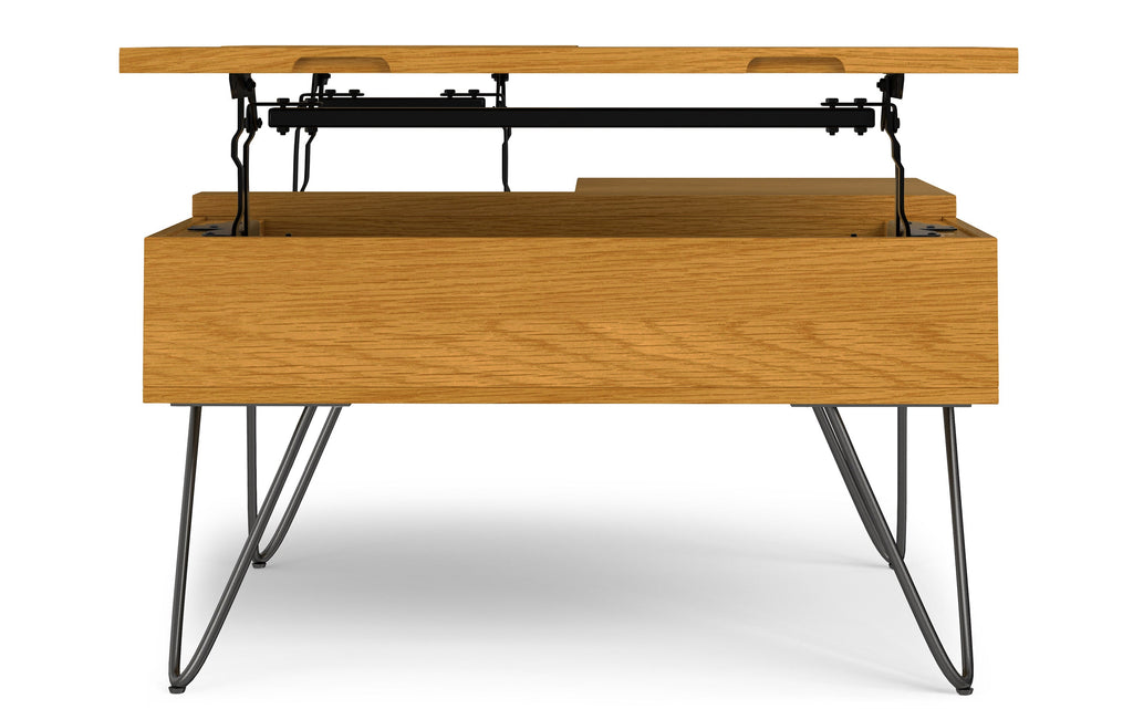 Hunter Lift Top Square Coffee Table in Oak
