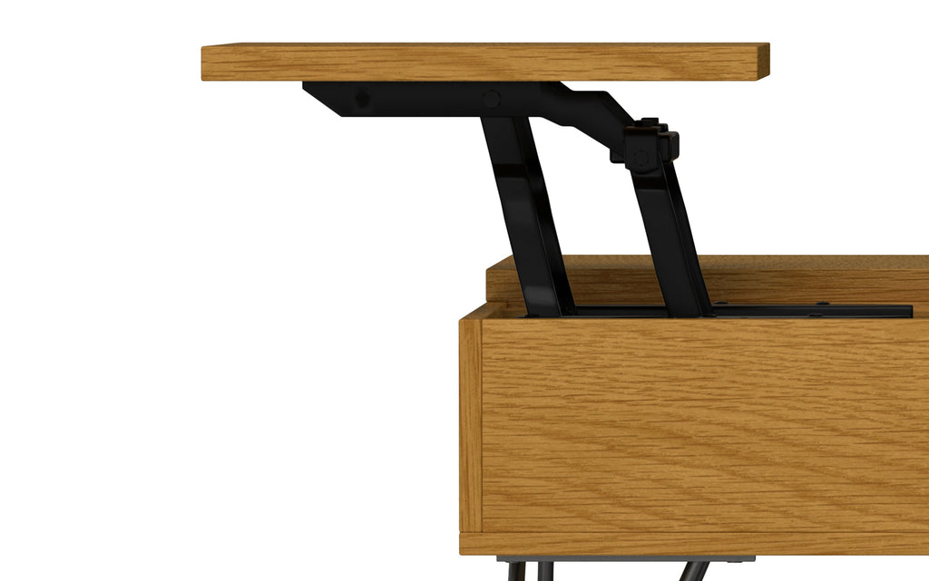 Hunter Lift Top Square Coffee Table in Oak