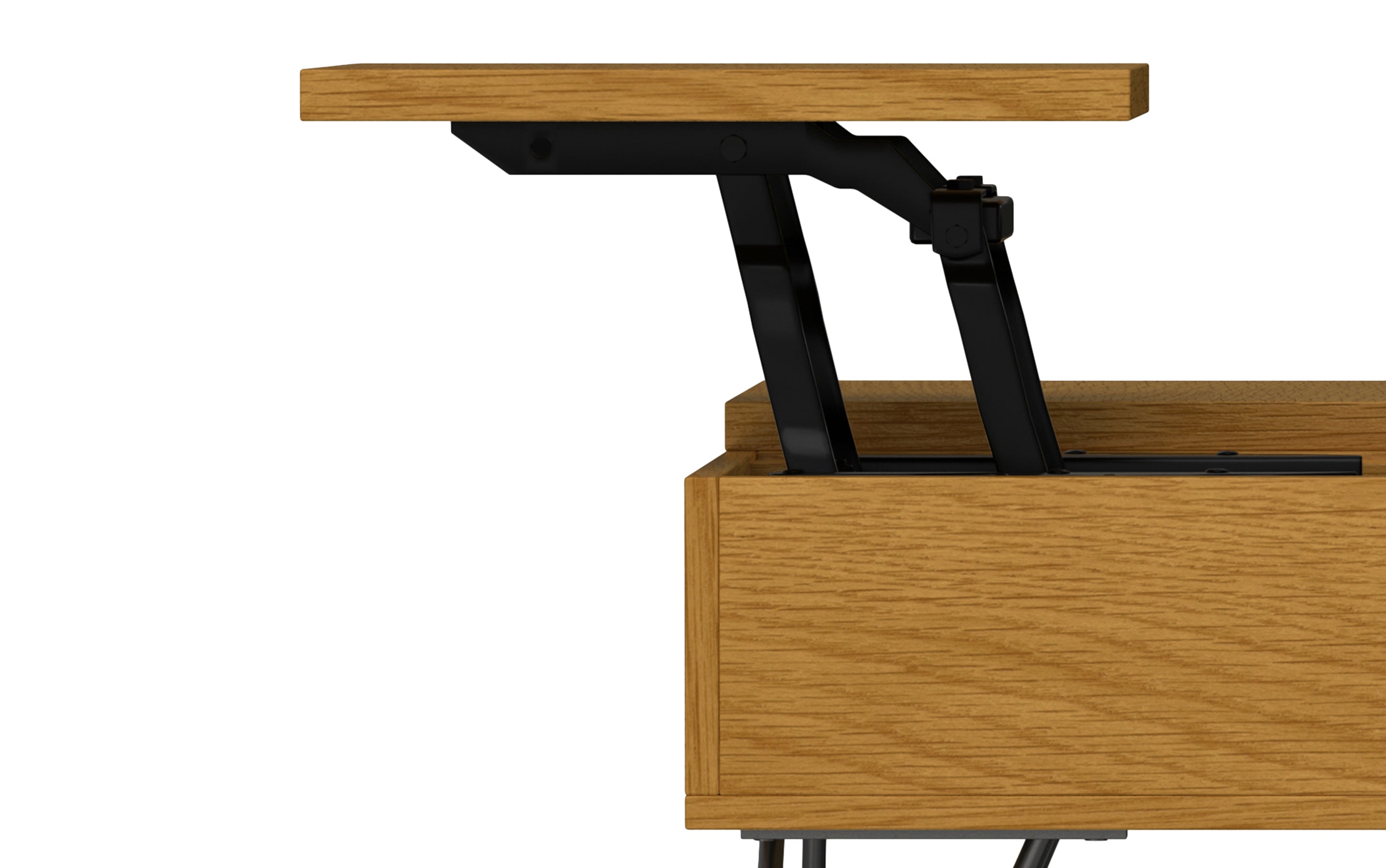 Hunter Lift Top Square Coffee Table in Oak