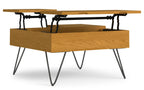 Hunter Lift Top Square Coffee Table in Oak