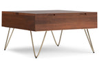 Hunter Lift Top Square Coffee Table in Mango