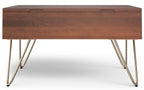 Hunter Lift Top Square Coffee Table in Mango