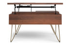 Hunter Lift Top Square Coffee Table in Mango