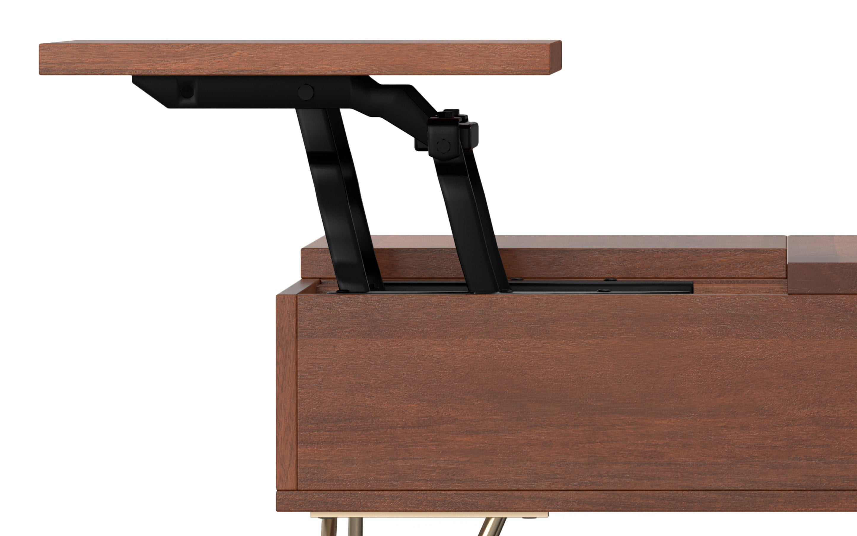 Hunter Lift Top Square Coffee Table in Mango