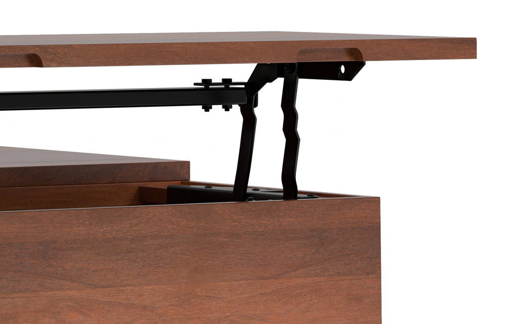 Hunter Lift Top Square Coffee Table in Mango