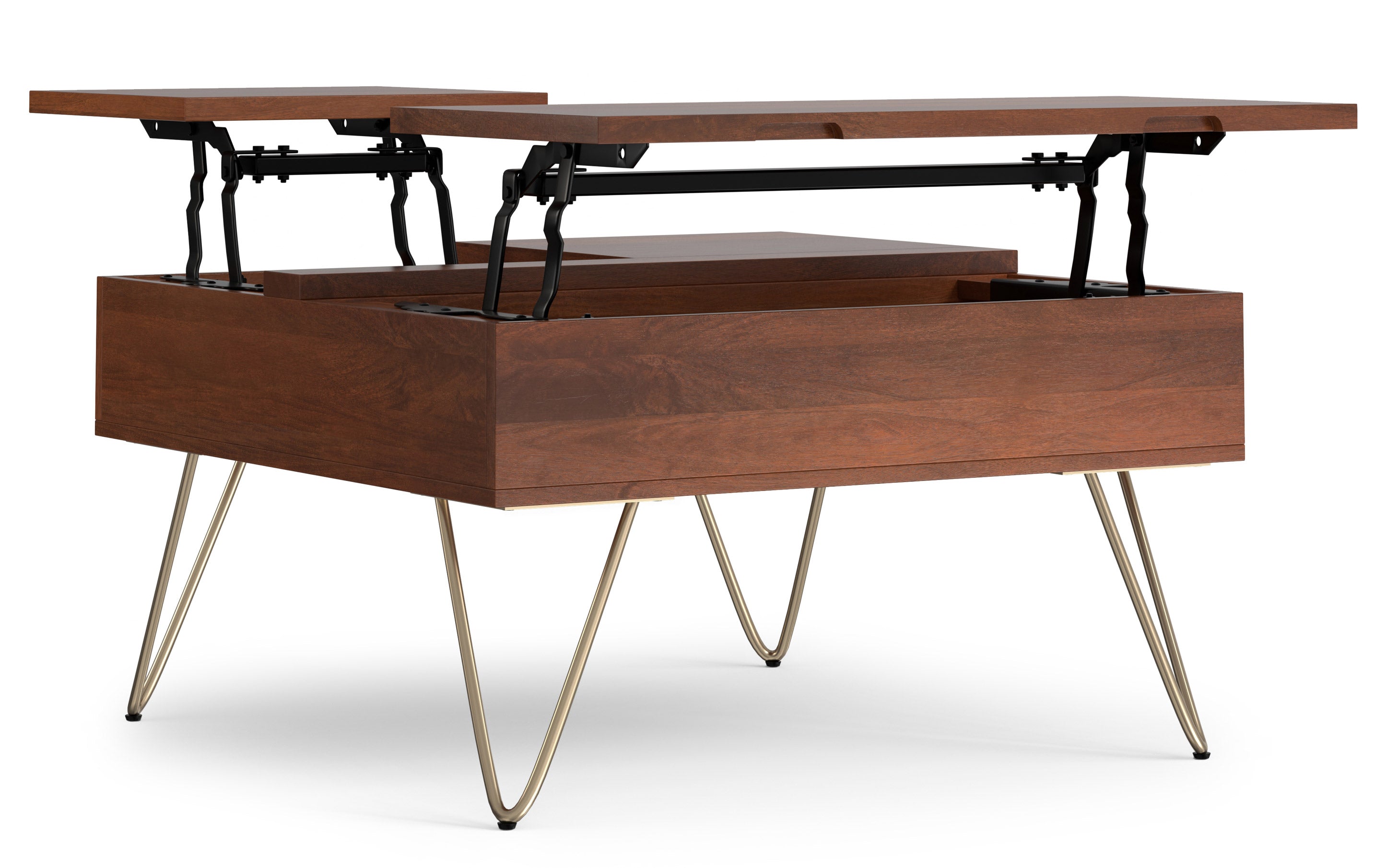 Hunter Lift Top Square Coffee Table in Mango
