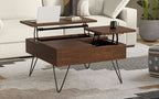 Hunter Lift Top Square Coffee Table in Walnut