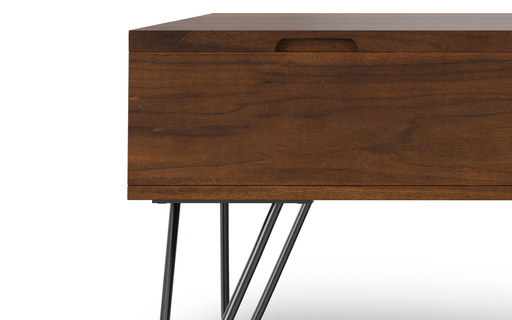 Hunter Lift Top Square Coffee Table in Walnut
