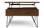 Hunter Lift Top Square Coffee Table in Walnut