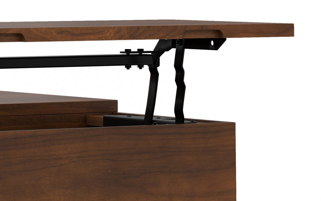 Hunter Lift Top Square Coffee Table in Walnut