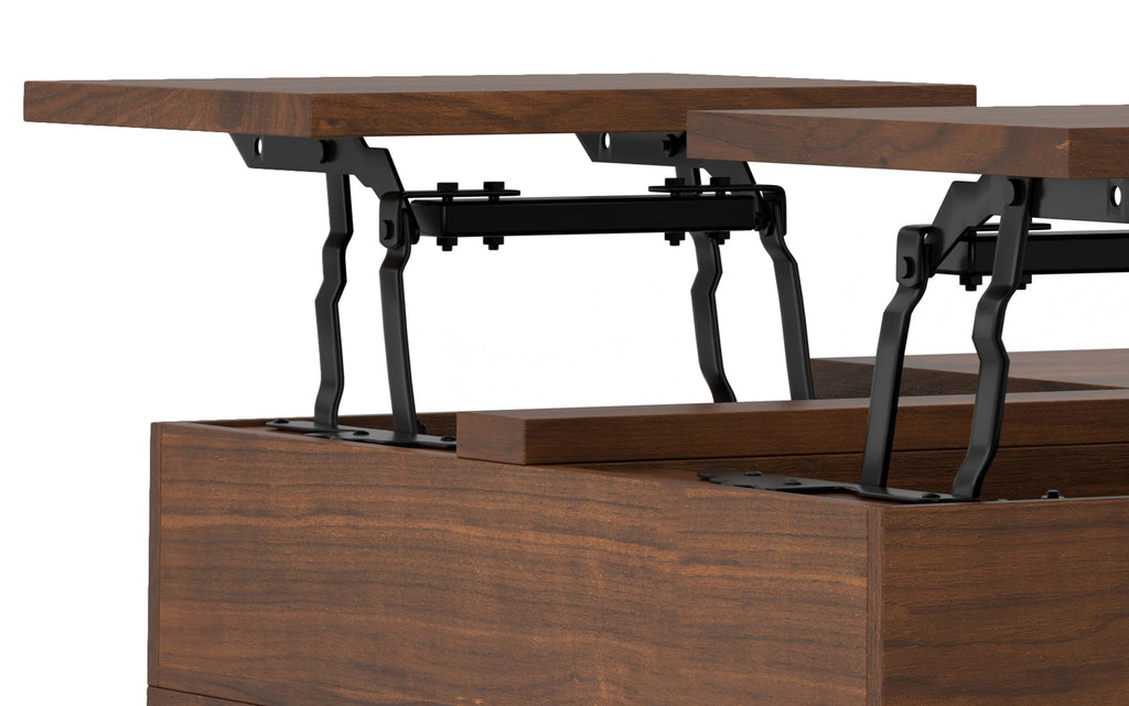 Hunter Lift Top Square Coffee Table in Walnut
