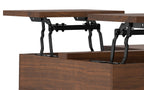Hunter Lift Top Square Coffee Table in Walnut