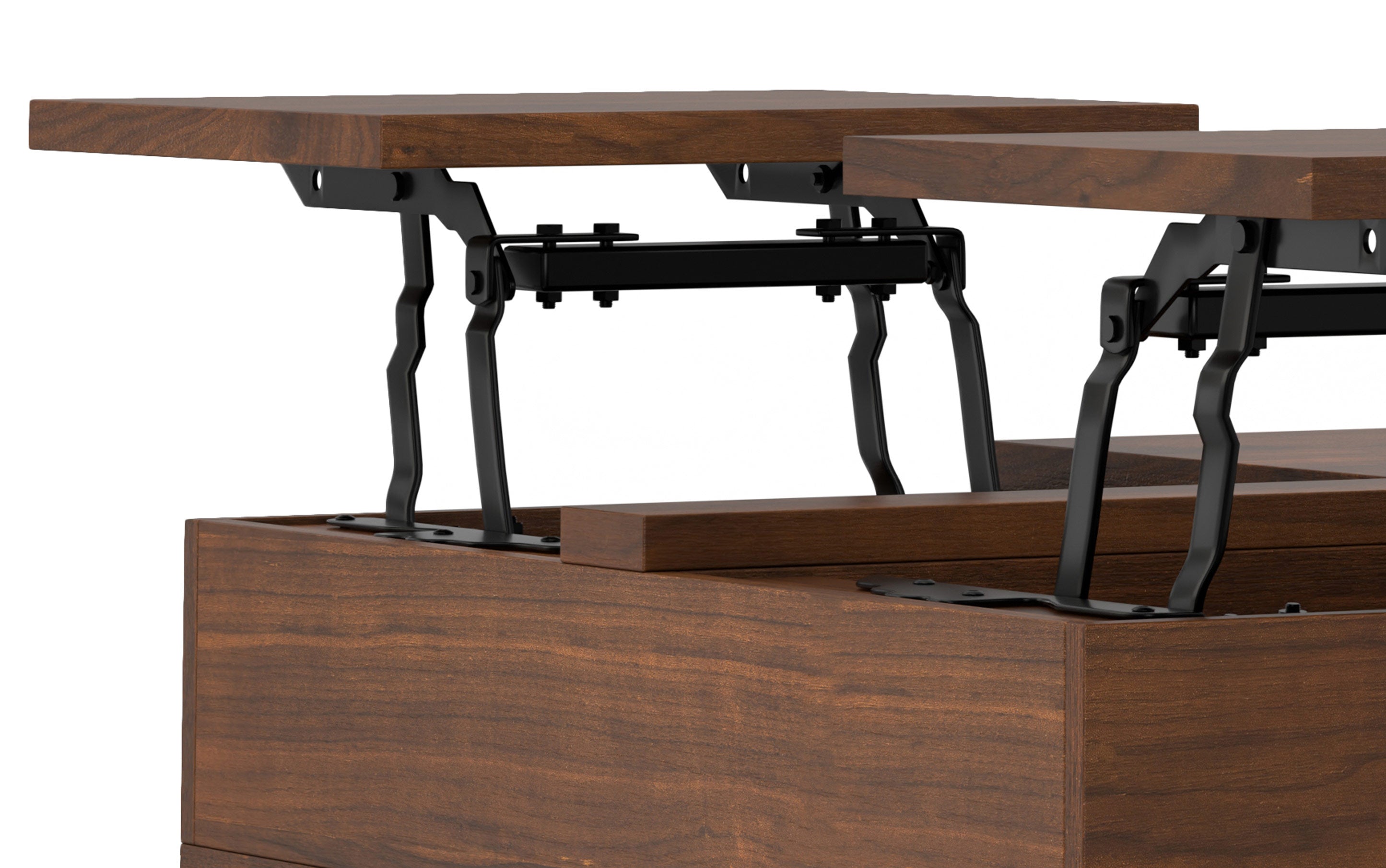 Hunter Lift Top Square Coffee Table in Walnut