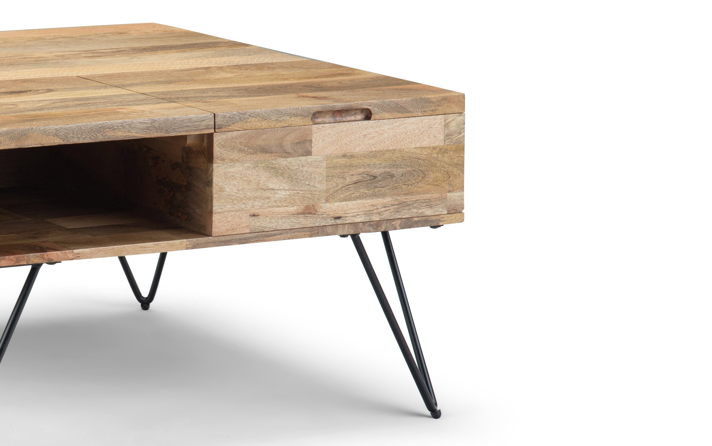 Hunter Lift Top Square Coffee Table in Mango