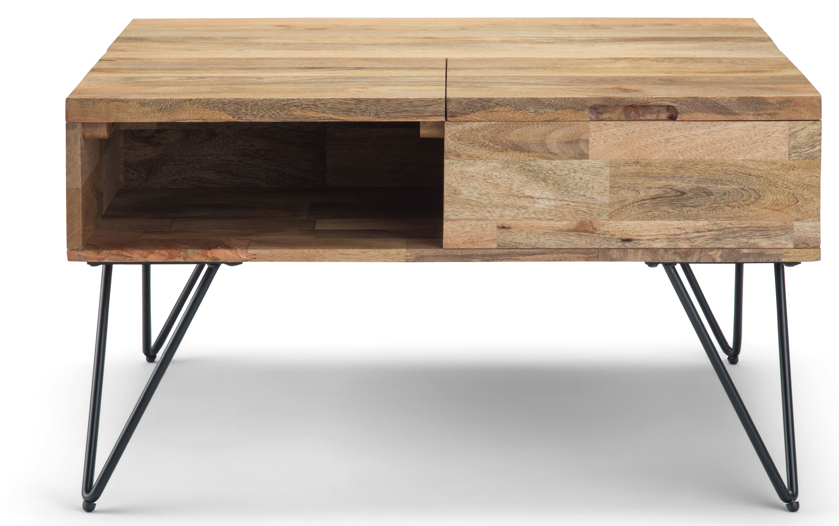 Hunter Lift Top Square Coffee Table in Mango