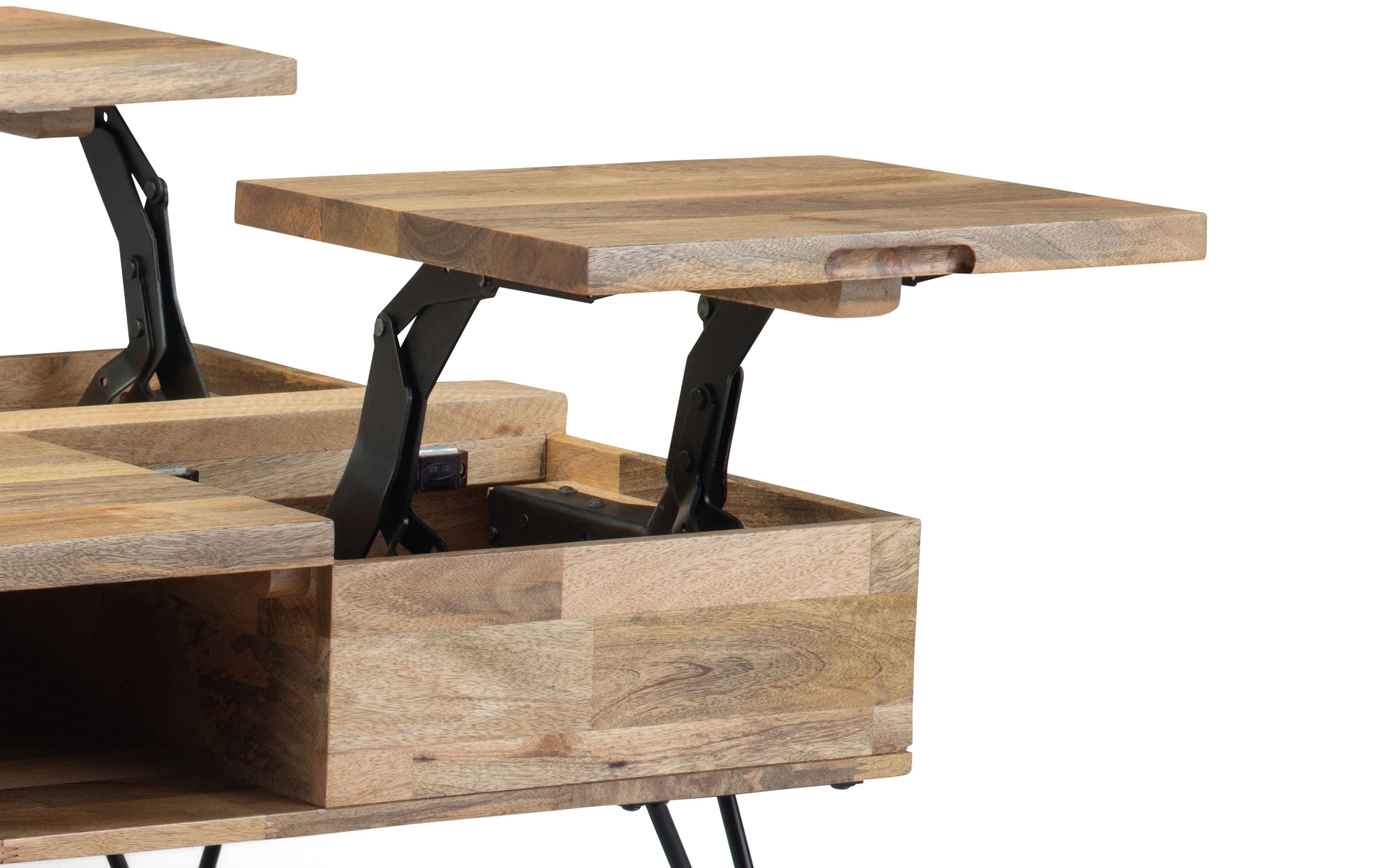 Hunter Lift Top Square Coffee Table in Mango