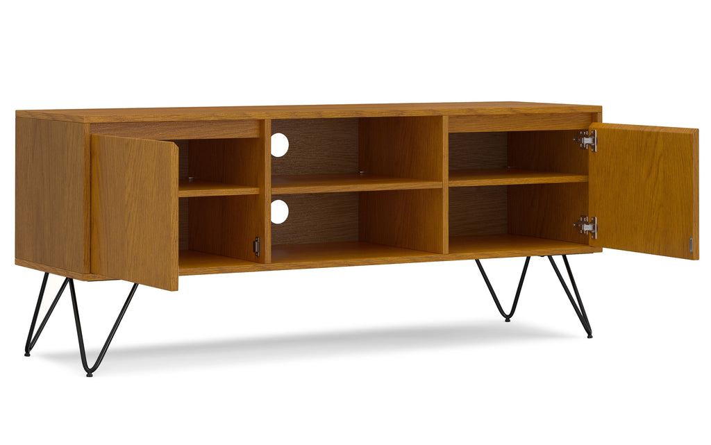 Hunter TV Media Stand in Oak