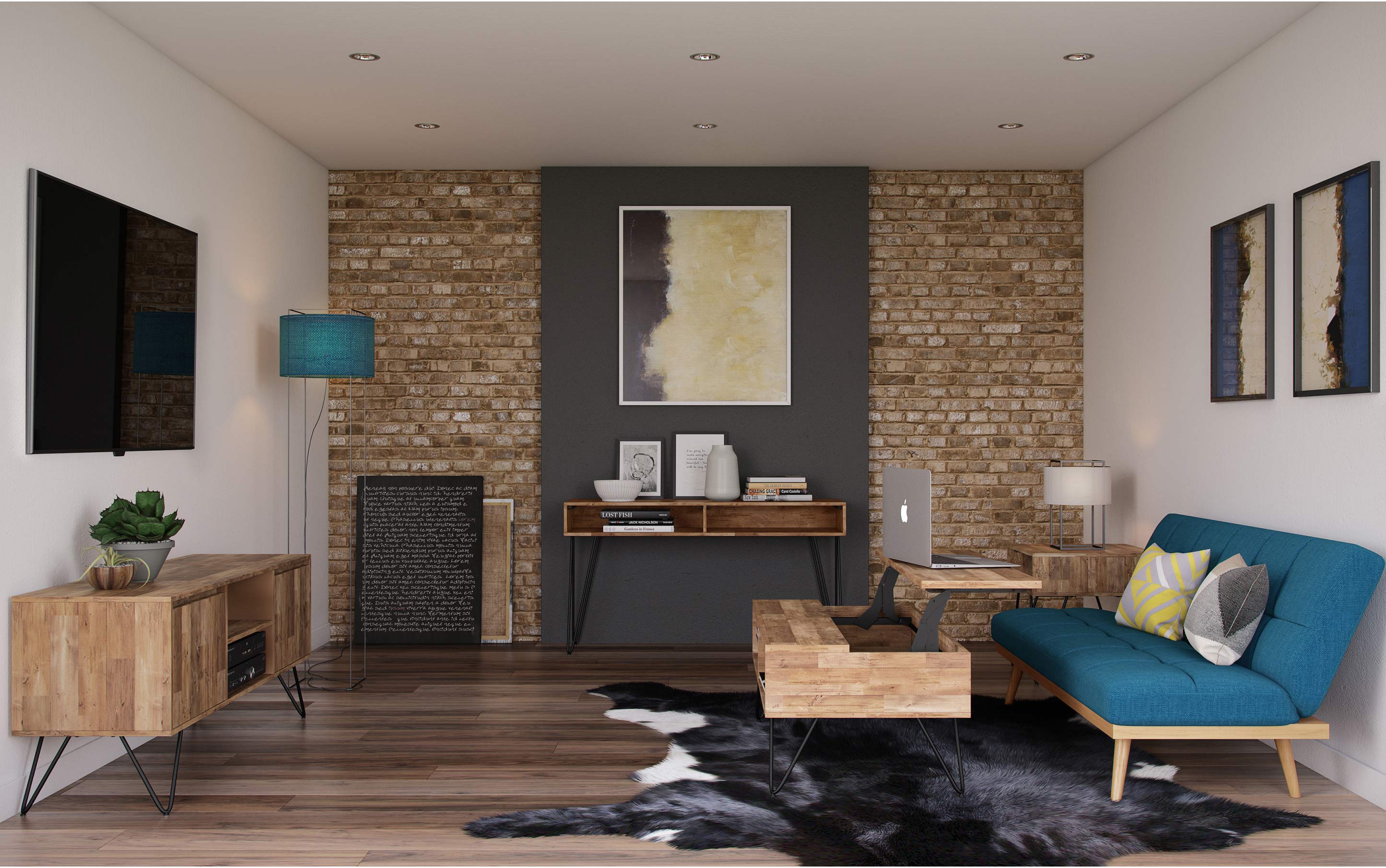 Hunter TV Media Stand in Mango