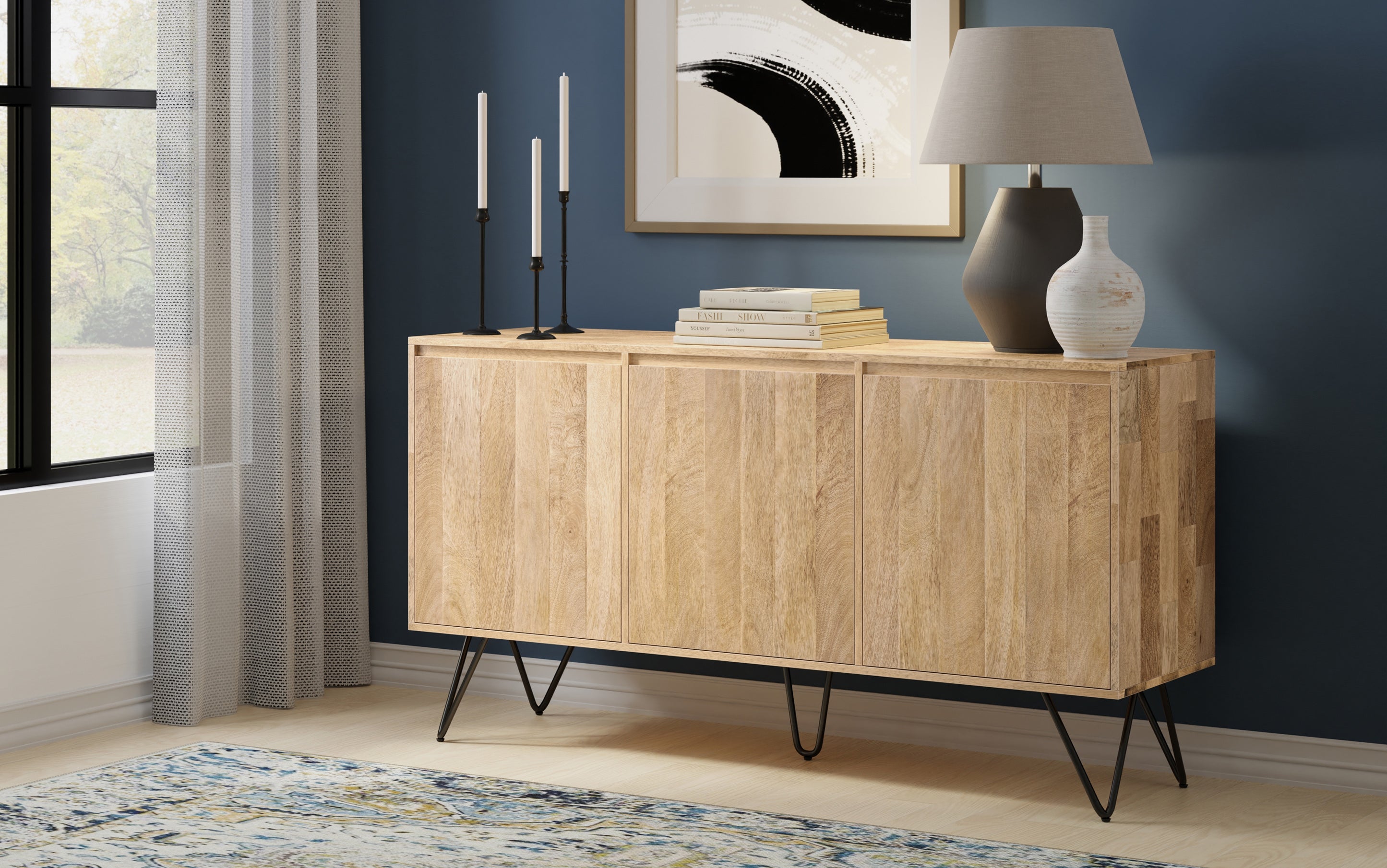 Hunter 3 Door Sideboard Buffet in Mango