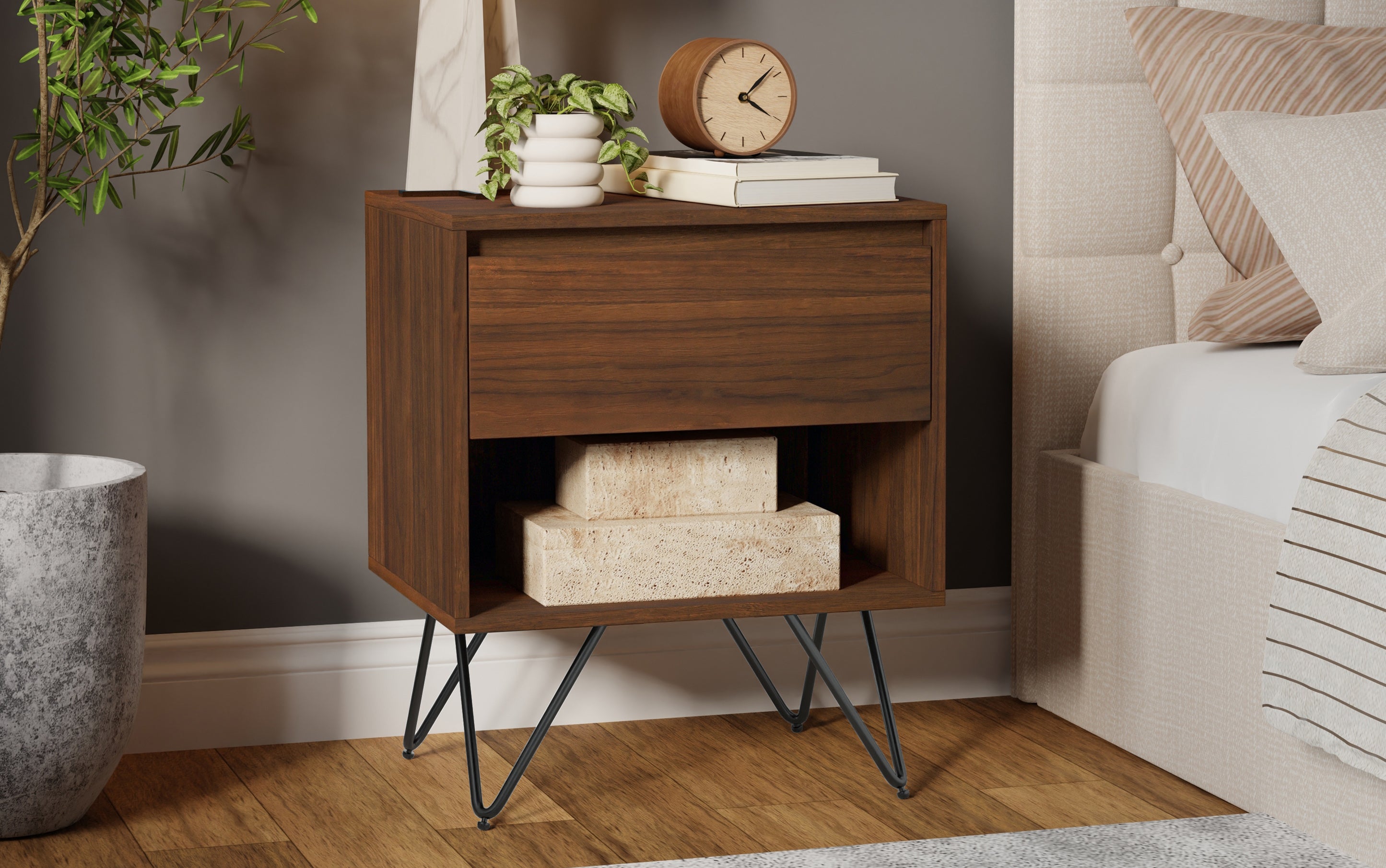 Hunter Nightstand in Walnut