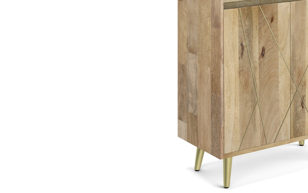 Jager Bookshelf with Doors in Mango